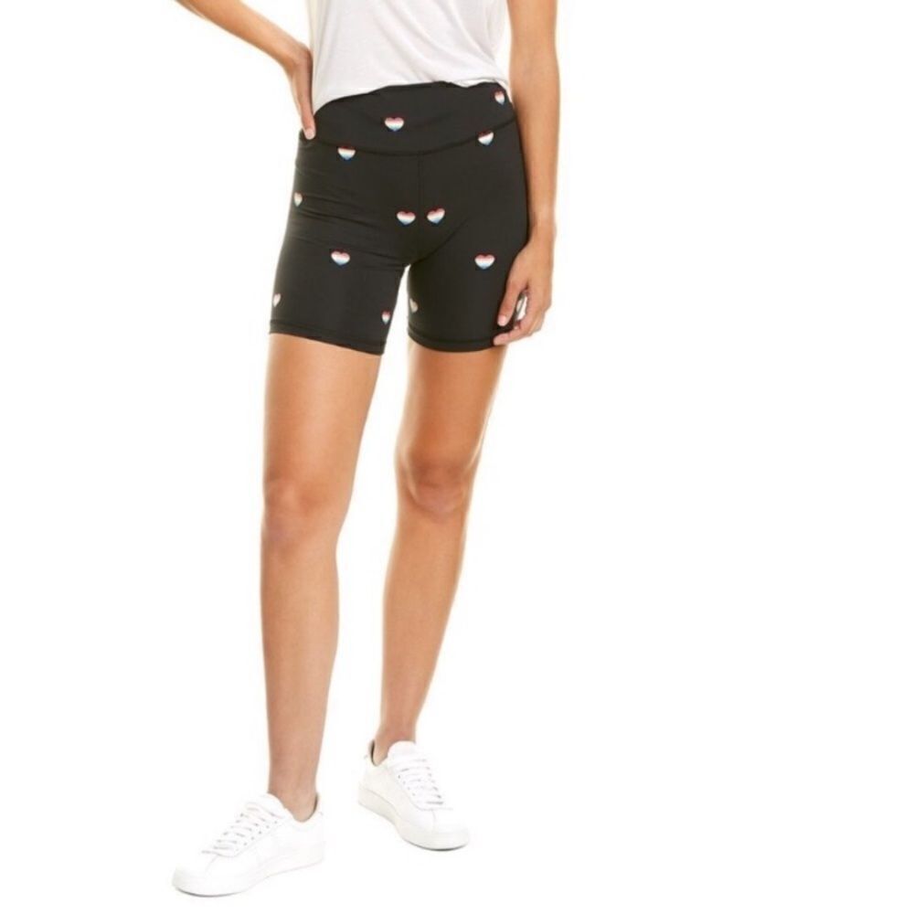 Spiritual Gangster Intent Biker Shorts Short Hearts Rainbow Size XS